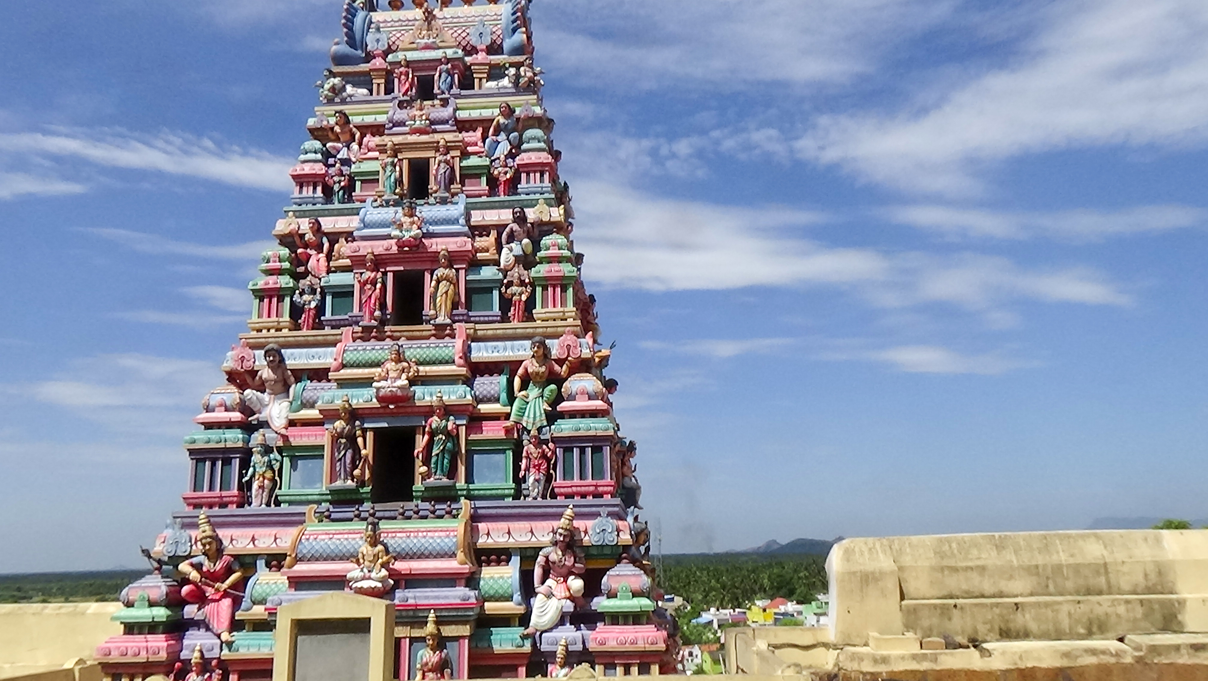 பிரான்மலை சிவன் கோயில் கோபுரம்